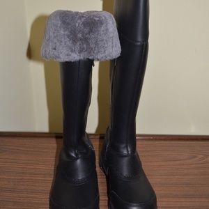 UGG Black Lined Winter Waterproof Boots, Size 6